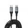 Kabl USB-C (Type C) na USB-C (Type C) Hoco PD 3A 1,5 m X121 crni