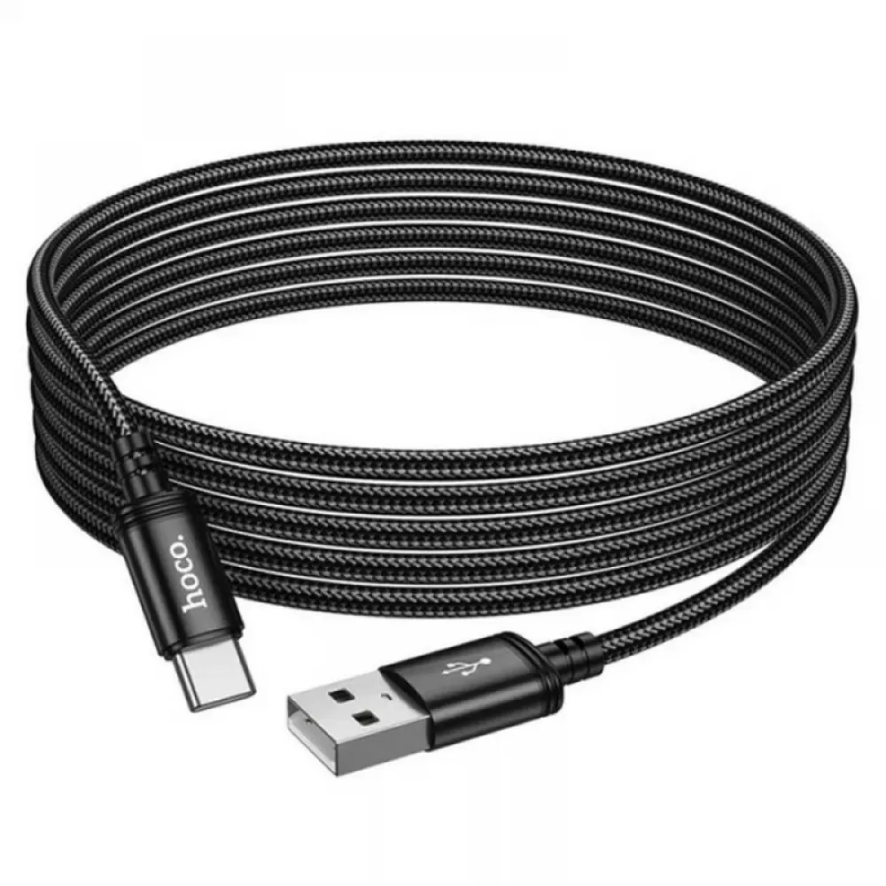 Kabl USB-A na USB-C (Type C) Hoco 3A 3 m X91 crni