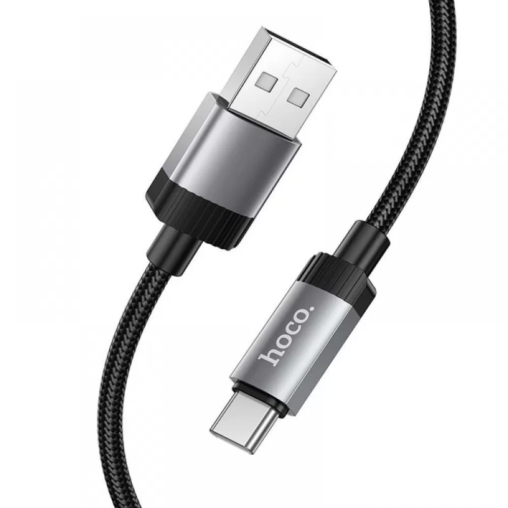 Kabl USB-A na USB-C (Type C) Hoco 3A 1 m X117 crni