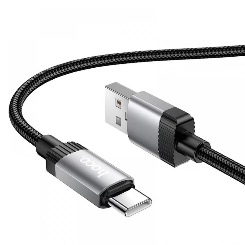 Kabl USB-A na USB-C (Type C) Hoco 3A 1 m X117 crni