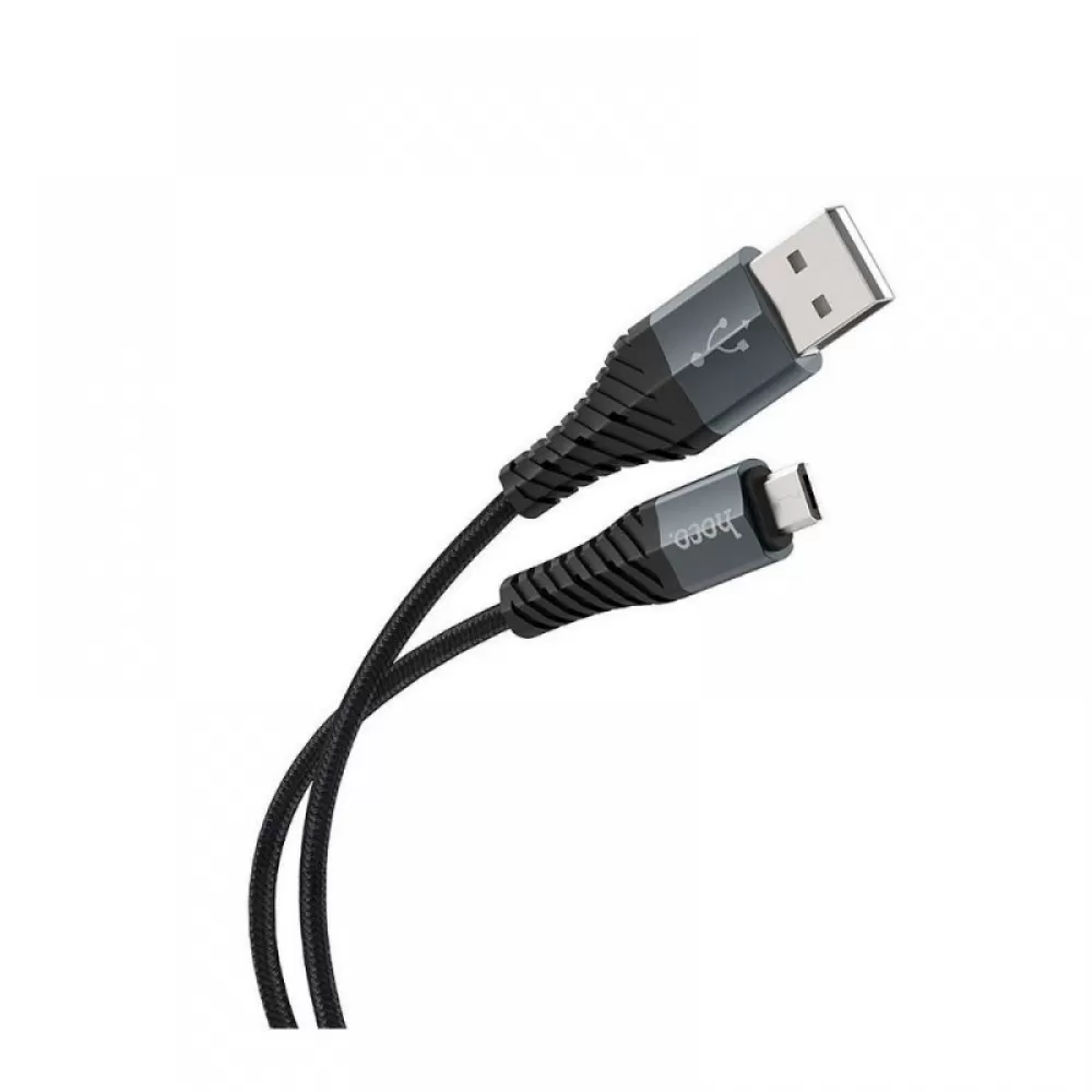 Kabl USB-A na Micro USB Hoco 2,4A 1 m X38 crni