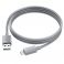 Kabl USB-A na Micro USB Hoco 2,4A 1 m X107 sivi