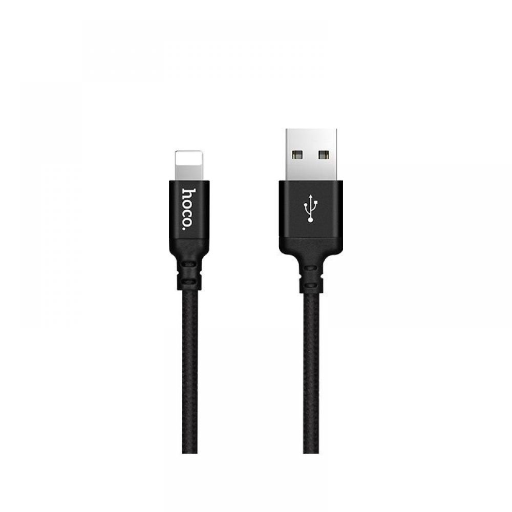 Kabl USB-A na Lightning Hoco 2A 2 m X14 crni