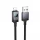 Kabl USB-A na Lightning Hoco 2,4A sa displejom 1 m X118 crni
