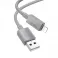 Kabl USB-A na Lightning Hoco 2,4A 1 m X107 sivi