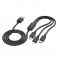 3u1 kabl USB-A na Lightning / Micro USB / USB-C (Type C) Hoco 2A 1 m X74 crni