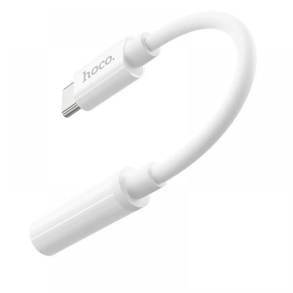AUX adapter USB-C (Type C) na 3,5 mm Hoco LS30 beli