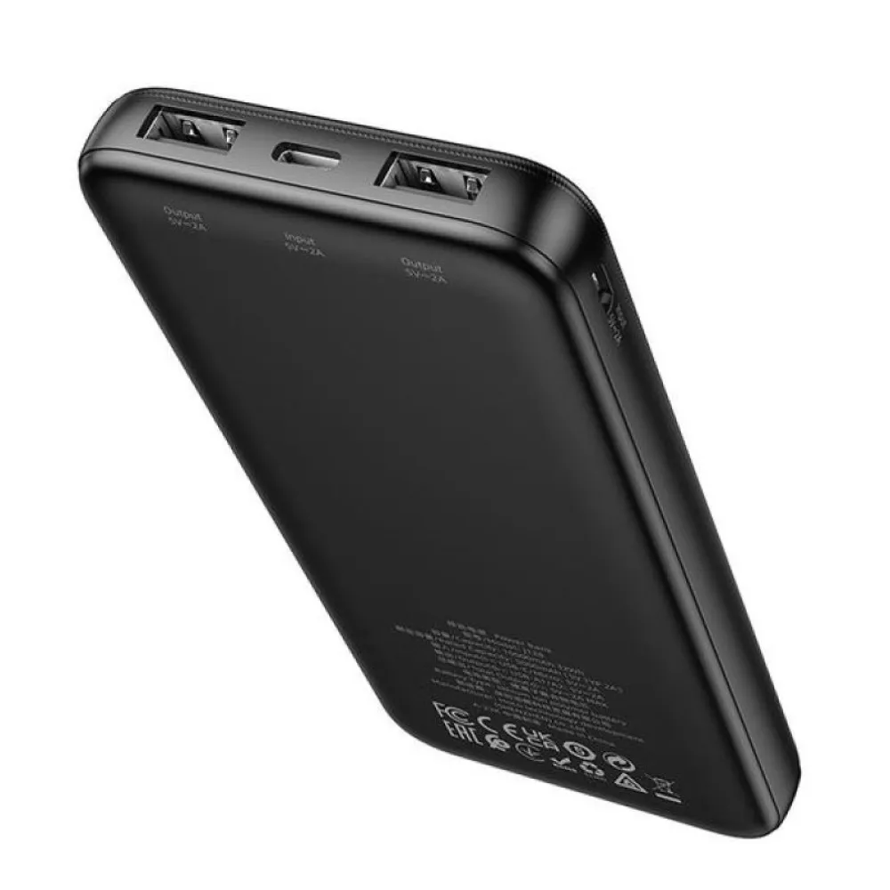 HOCO power bank 10000 mAh 2A J128 crni