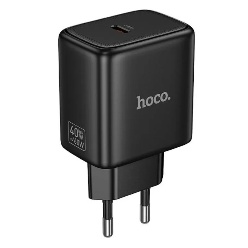 GaN kucni punjac Hoco USB-C (Type C) PD AVS 40W (maks. 60W) N83 crni