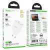 GaN kucni punjac Hoco USB-C (Type C) PD AVS 40W (maks. 60W) N83 beli