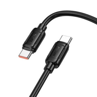 Kabl USB-C (Type C) na USB-C (Type C) Hoco PD 5A 240W 1 m X115 crni