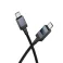 Kabl USB-C (Type C) na USB-C (Type C) Hoco 3A 60W sa displejom 1 m X118 crni