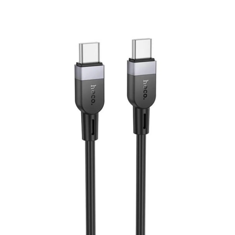 Silikonski kabl USB-C (Type C) na USB-C (Type C) Hoco 3A 60W 3 m X109 crni