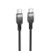 Silikonski kabl USB-C (Type C) na USB-C (Type C) Hoco 3A 60W 3 m X109 crni