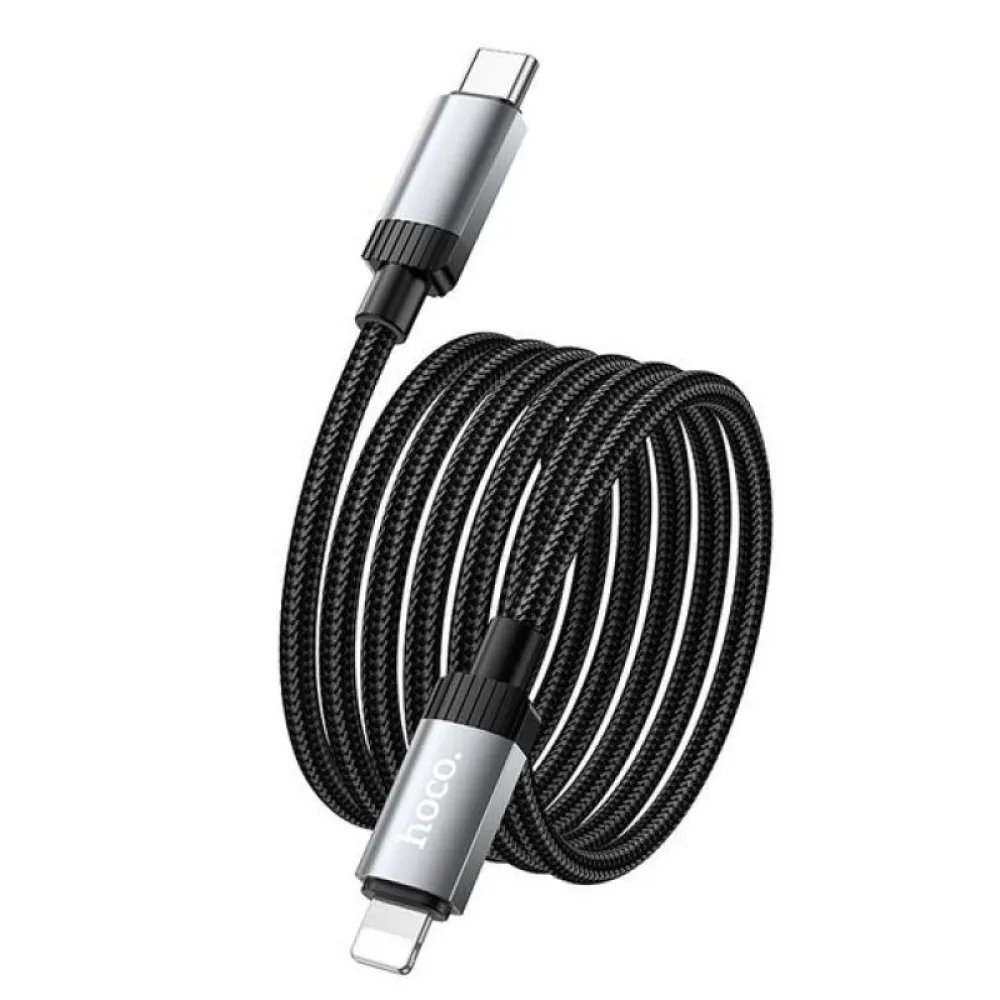 Kabl USB-C (Type C) na Lightning Hoco PD 27W 1 m X117 crni