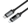 Data kabl sa digitalnim displejom USB-C (Type C) na Lightning Hoco PD 27W 1,2 m U148 crni