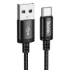 Kabl USB-A na USB-C (Type C) Hoco 3A 3 m X91 crni