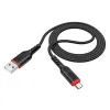 Kabl USB-A na Micro USB Hoco 2,4A 3 m X59 crni