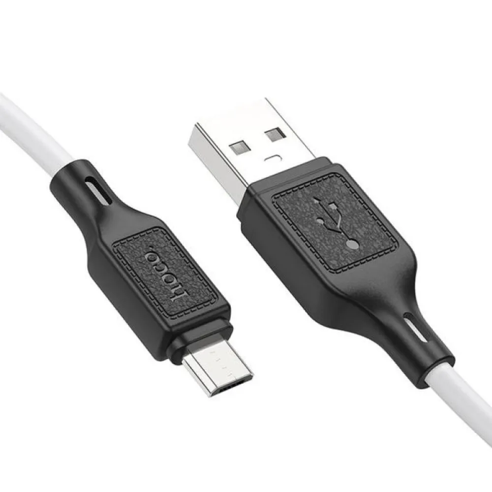 Kabl USB-A na Micro USB Hoco 2,4A 1 m X90 beli