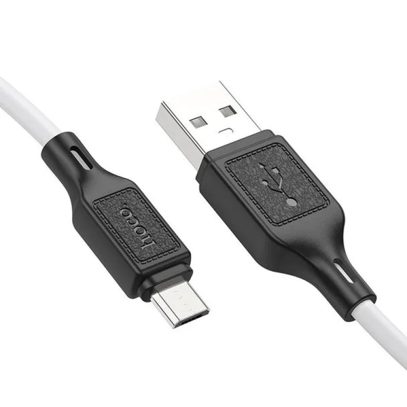 Kabl USB-A na Micro USB Hoco 2,4A 1 m X90 beli