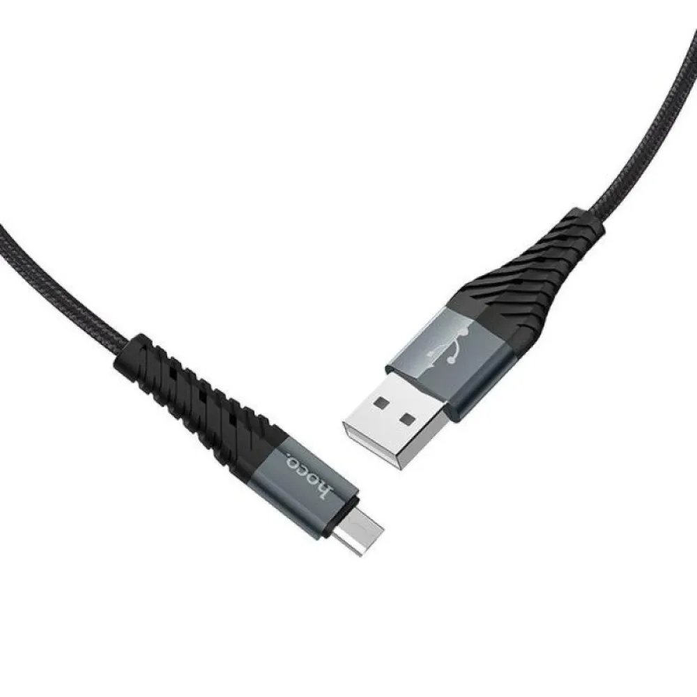 Kabl USB-A na Micro USB Hoco 2,4A 1 m X38 crni