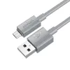 Kabl USB-A na Micro USB Hoco 2,4A 1 m X107 sivi