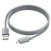 Kabl USB-A na Micro USB Hoco 2,4A 1 m X107 sivi