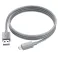 Kabl USB-A na Micro USB Hoco 2,4A 1 m X107 sivi