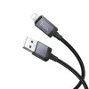 Kabl USB-A na Lightning Hoco 2,4A sa displejom 1 m X118 crni