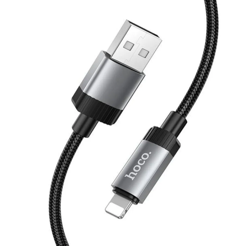 Kabl USB-A na Lightning Hoco 2,4A 1 m X117 crni