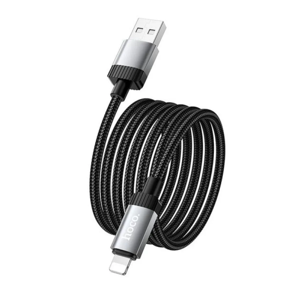 Kabl USB-A na Lightning Hoco 2,4A 1 m X117 crni