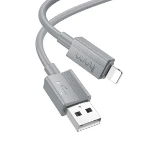 Kabl USB-A na Lightning Hoco 2,4A 1 m X107 sivi
