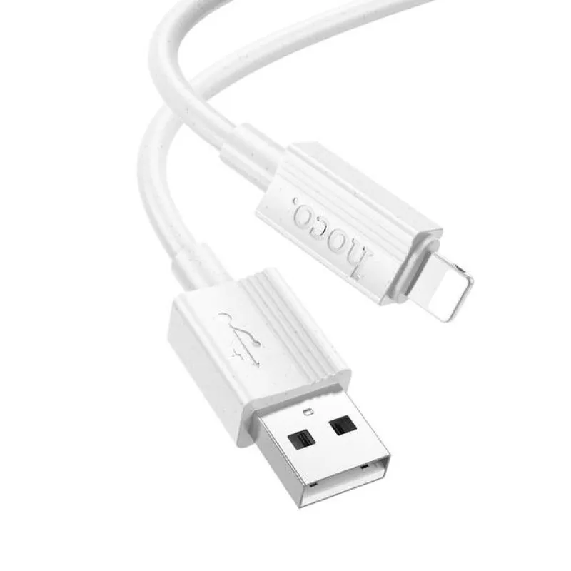 Kabl USB-A na Lightning Hoco 2,4A 1 m X107 beli