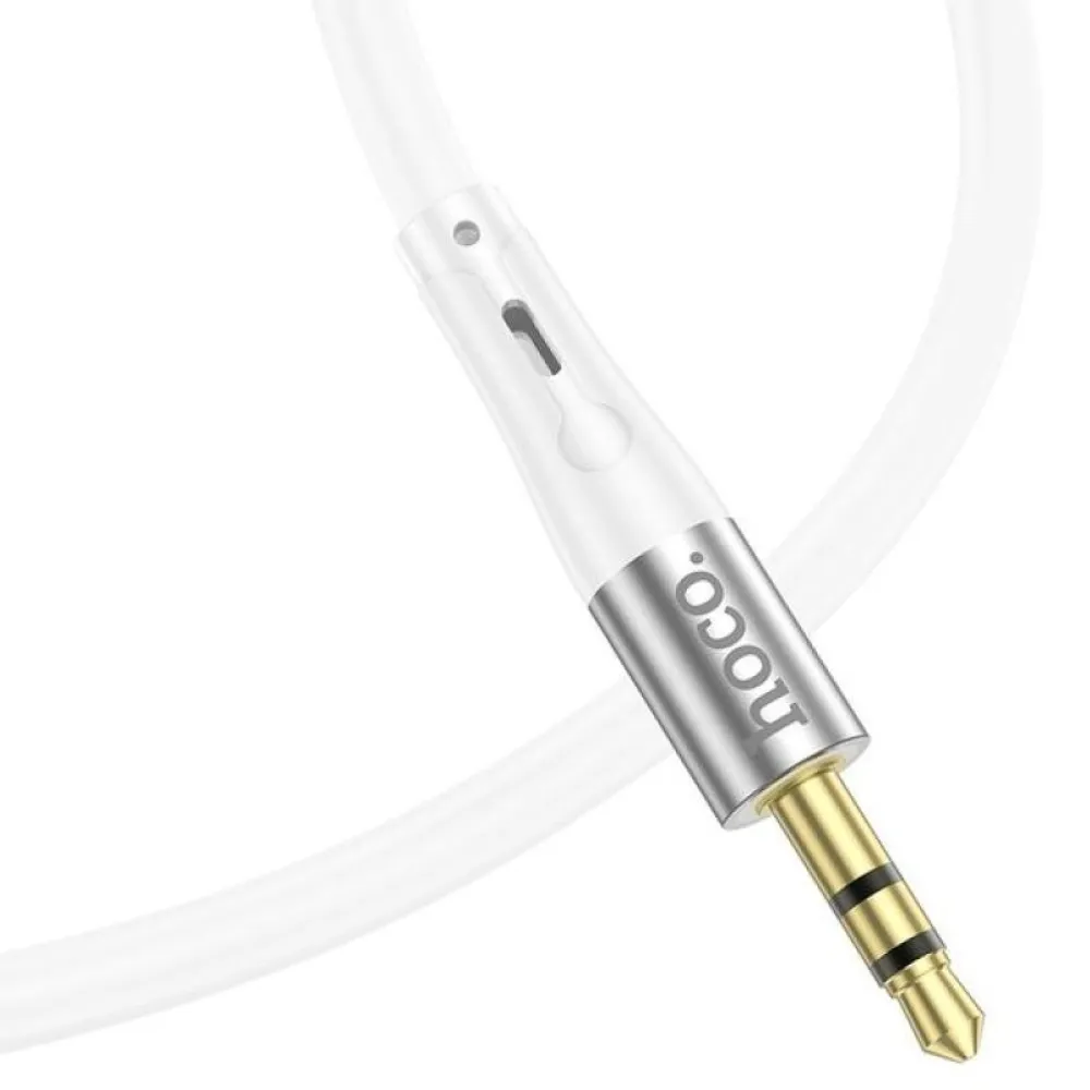 AUX kabl 3,5 mm na Lightning Hoco 1 m UPA22 beli