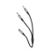 AUX kabl 3,5 mm (zenski) na 2 x 3,5 mm (muski) Hoco 0,25 m UPA21 metalno sivi