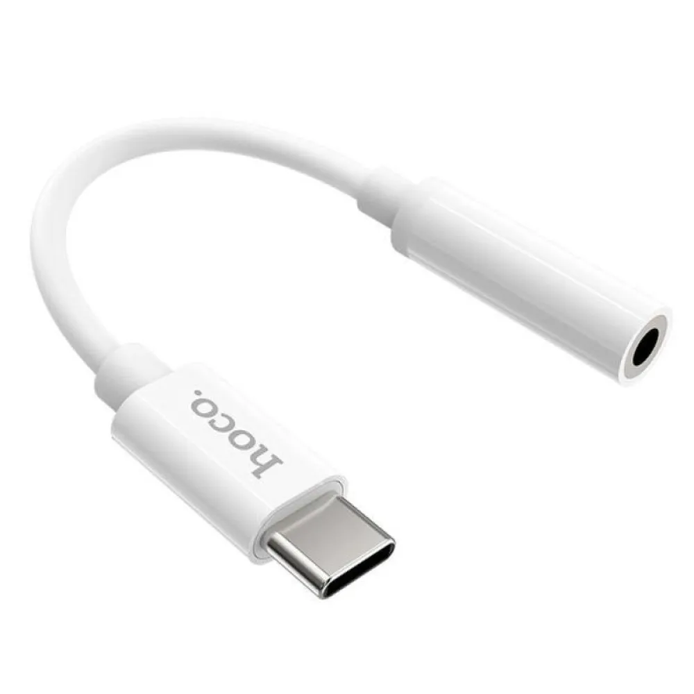 AUX adapter USB-C (Type C) na 3,5 mm Hoco LS30 beli