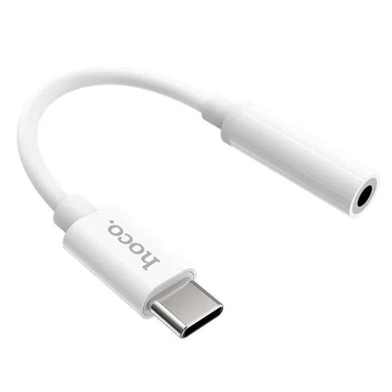 AUX adapter USB-C (Type C) na 3,5 mm Hoco LS30 beli