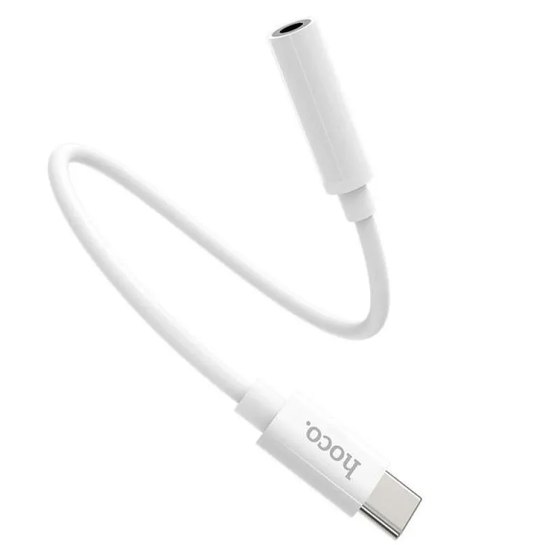 AUX adapter USB-C (Type C) na 3,5 mm Hoco LS30 beli