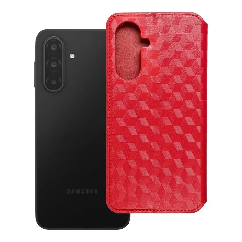 Futrola Flip CUBIC BOOK za SAMSUNG A17 crvena