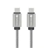 USB C na USB C kabl Forcell F-Energy QC4.0 PD 5A 100W E-Mark Metal 2 m C239 srebrni