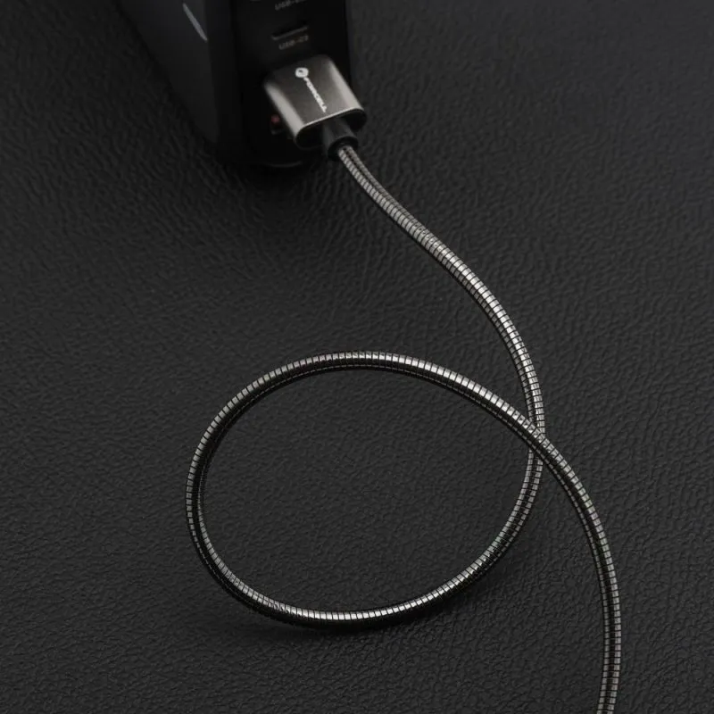 USB C na USB C kabl Forcell F-Energy QC4.0 PD 5A 100W E-Mark Metal 2 m C239 srebrni