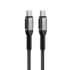 USB C na USB C kabl Forcell F-Energy QC4.0 PD 5A 240W Cafule 0,25 m C263 crni