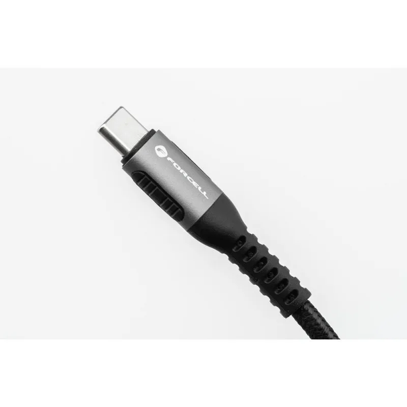 USB C na USB C kabl Forcell F-Energy QC4.0 PD 5A 240W Cafule 0,5 m C263 crni