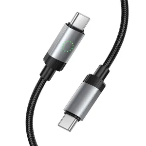 USB C na USB C kabl Hoco 3A 60W 1 m X117 crni