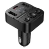 Bluetooth auto transmiter Hoco USB A + USB C QC PD 35W E87 crni
