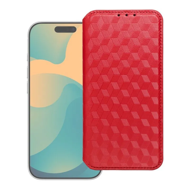 Futrola Flip CUBIC BOOK za Xiaomi Redmi Note 15 PRO 4G crvena