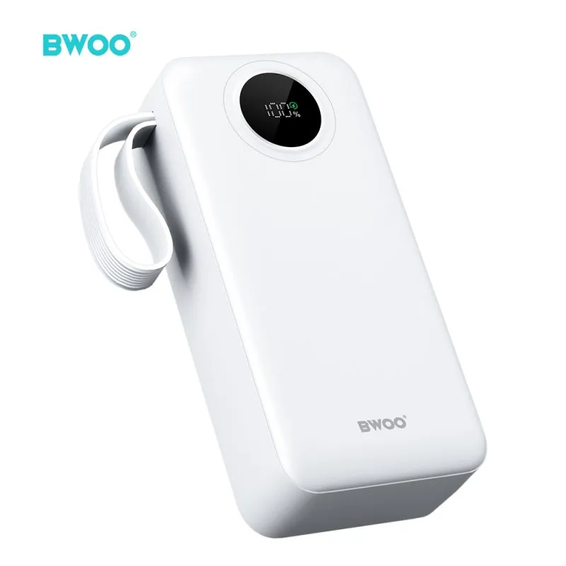 BWOO Powerbank 22,5W 30000 mAh sa LCD ekranom beli