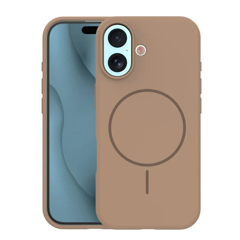 Futrola SILICONE THIN MAG za iPhone 17 / iPhone 18 (6.3) braon