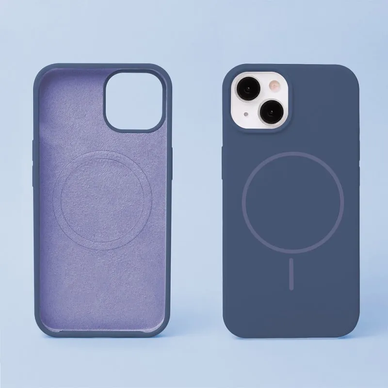 Futrola SILICONE THIN MAG za iPhone 17 / 18 (6.3) tamnoplava