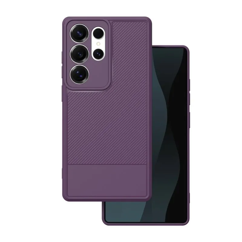Futrola SIMPLE CARBON za SAMSUNG Galaxy S25 Ultra ljubičasta